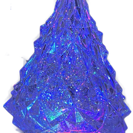 LED Water Globe Tree - Gold Base