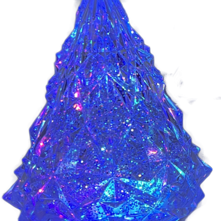 LED Water Globe Tree - Silver Base