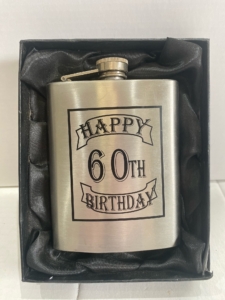 Happy 60th Birthday Hip Flask