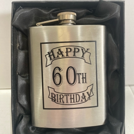 Happy 60th Birthday Hip Flask