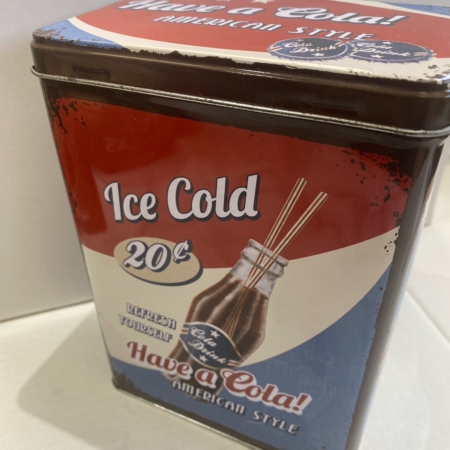 Cola Metal Storage Tin