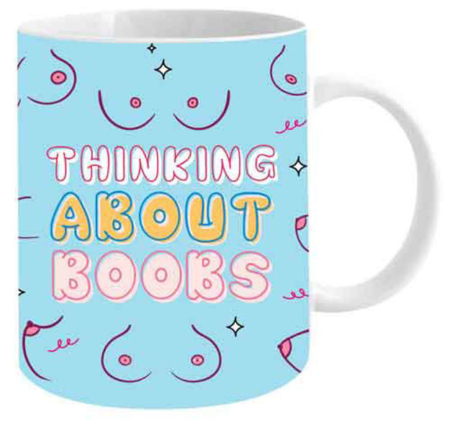 Thinking About Boobs Coffee Mug